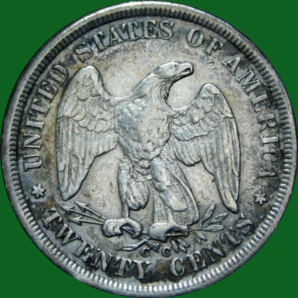 1875-CC-20c-Twenty-Cent-Silver-Double-Dime
